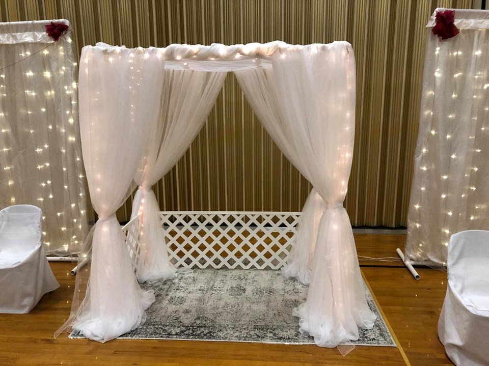 Gazebo Backdrop Rigby Wedding Rentals